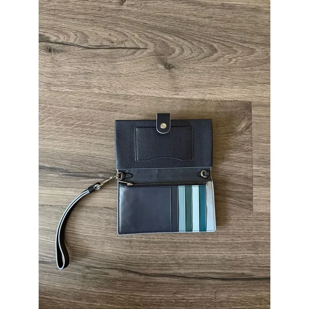 Coach Wristlet Wallet Navy color - Picture 2 of 4